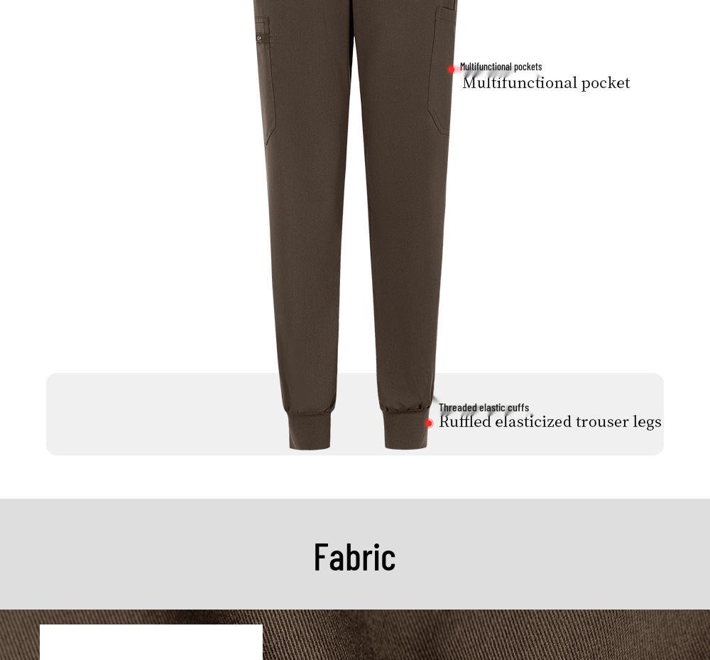 Unisex Quick-Drying Stretch Scrub Suit for Medical and Spa Professionals