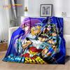 Мультфильм Saint Seiya 3D Ретро Аниме HD Мягкие Одеяла, Сохраняющие Тепло Фланелевые Пледы для Пикника Кровати Дивана Дома Спальня Подарки Дети
