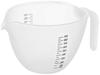 Akebono Sangyo Flour Made In Easy To Pour Without Comes with Easy To Use As a Cooking Powder Research Sharp Flour Bowl 1L Bowl, White, Japan,