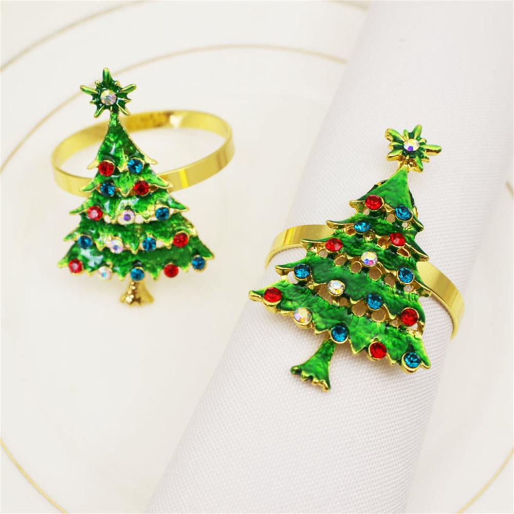 Christmas Wedding Napkin Rings Christmas Tree Christmas Tree Napkin Rings Xmas Napkin Rings Holder Elegant For Wedding Home