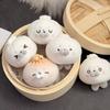 Steamed Bun Style Plush Seal Keychain Hanging Ornament Stuffed Marine Animal  Kids Gift