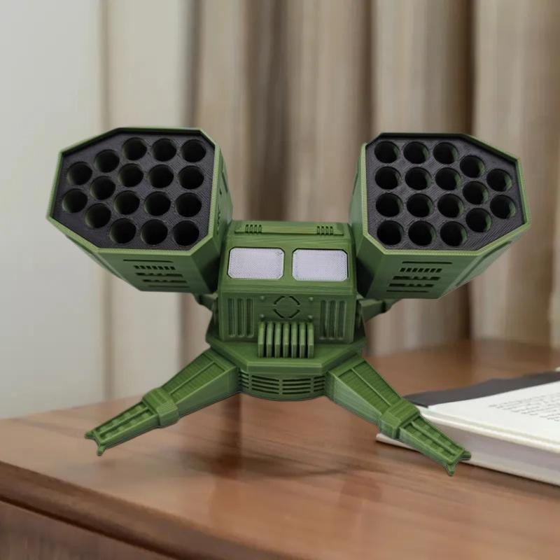 1 шт. Креативное настольное украшение 3D-печатный органайзер для батареек с отсеками для AA/AAA/18650 Функциональный и декоративный
