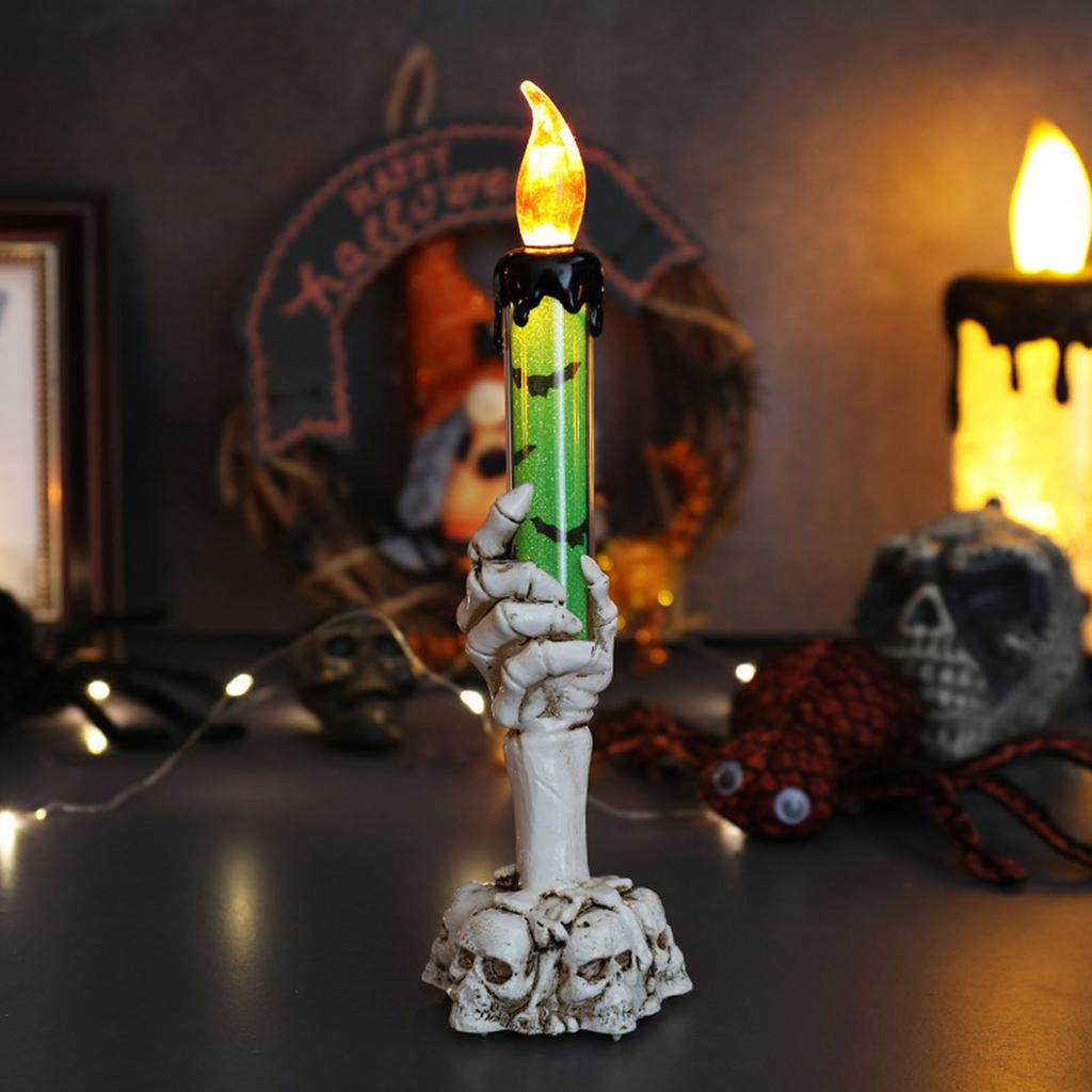 Halloween Hand Electronic Candle LED Light for Home Party Decoration Safe Indoor Battery Operated