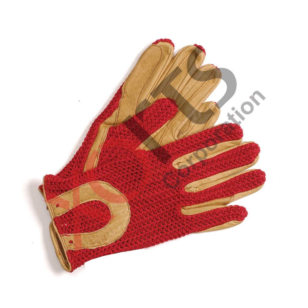 Black Winter Horse Riding Gloves with Comfortable Hand Grips