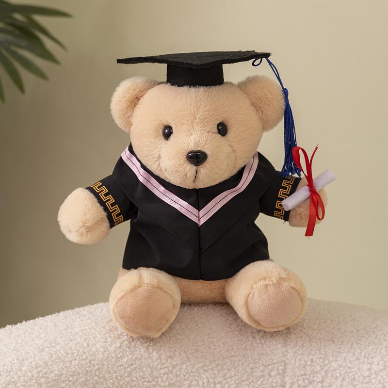 Wear Doctor Hat Graduation Season Bear Doll Dr. Bear Plush Teddy Bear Doll School