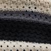 KITH Thompson Crochet Striped Colorblock Short Sleeve Knit Shirt Men Tops Black KHM031095-001