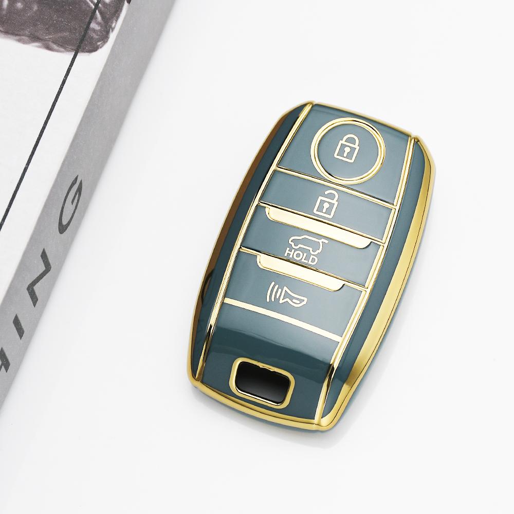 4 Buttons Auto Keyless for Kia Rio Rio5 Sportage R K3 KX3 K4 K5 Ceed Sorento Cerato Optima TPU Car Key Case Shell Fob Cover