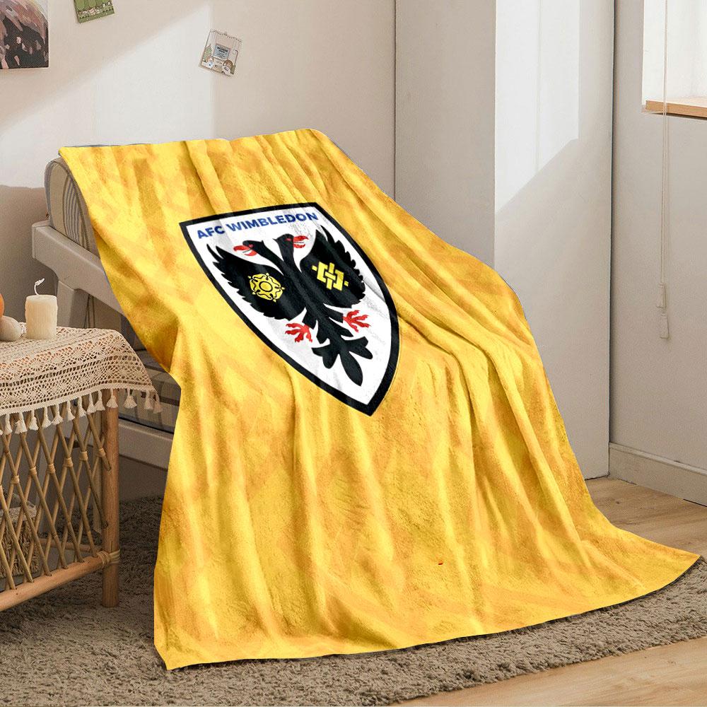 AFC Wimbledon Logo Blanket for all seasons blanket lunch break throw gift