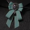 Men's Jewelry Accessories Rhinestones Bow Brooch Crystal Necktie Suit Shirt Collar Pin Bow Tie