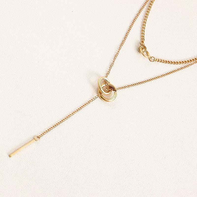 Винтажное двойное круглое многослойное ожерелье с подвесками, женские украшения, многослойные аксессуары для девочек, подарки, подвеска в богемном стиле