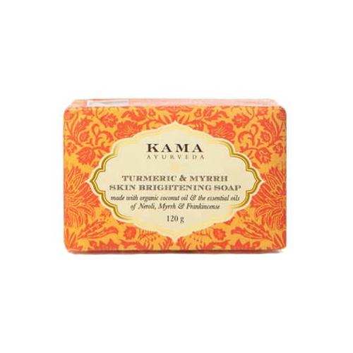 Мыло для осветления кожи с Куркумой и Миррой (120 г), Turmeric and Myrrh Skin Brightening Soap,  Kama Ayurveda
