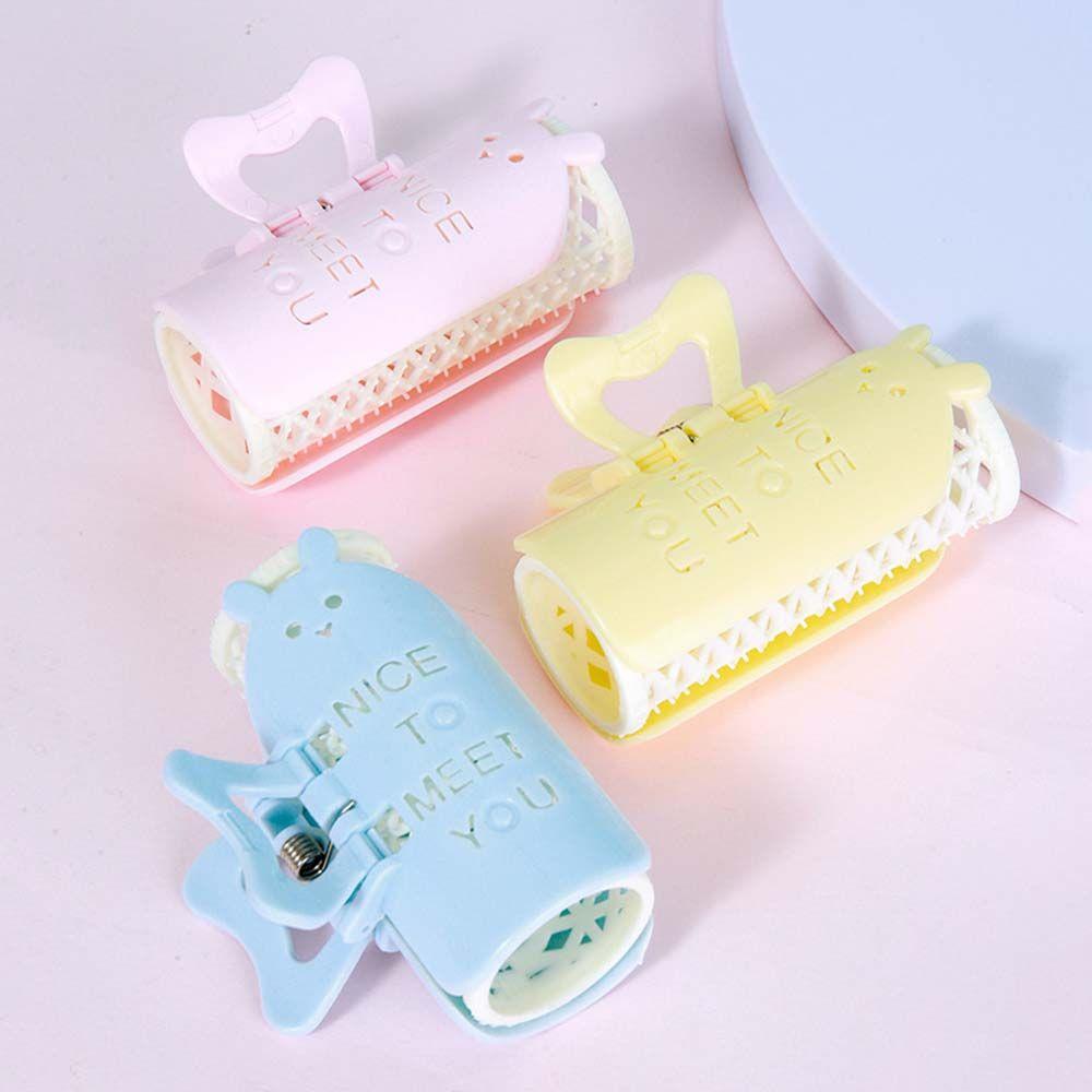 Salon Self-adhesive Cartoon Shaped Hair roller set Bangs Clip Women Bang Curler Lazy Bangs Roller