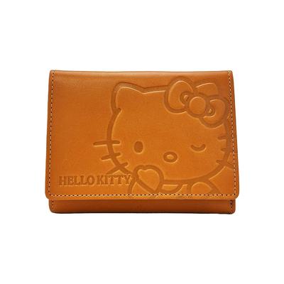 Кошелек Hello Kitty, кожаный кошелек, складной кошелек, милый маленький [настоящий женский кошелек] 9H76-00-063