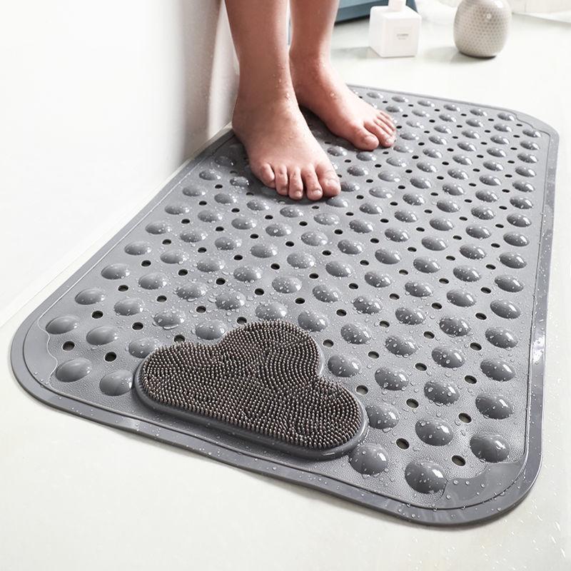 Non-Slip TPE Suction Cup Bath Mat for Shower or Tub