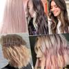 Heat Resistant Glitter Tinsel Hair Extensions Silk Hair String Extensions  For Kids Girls Women