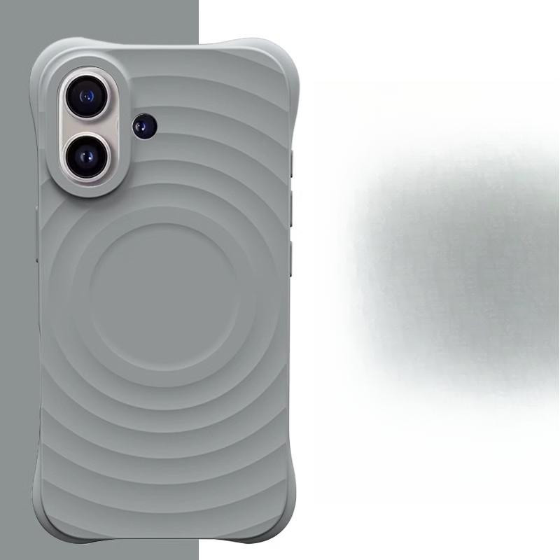 Подходит для iPhone 16, чехол для мобильного телефона Wave Ray Liquid, Apple 15, магнитная зарядка, 14pro, защитный чехол от падения на четыре угла