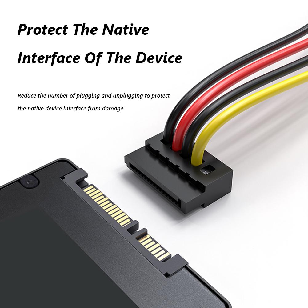 4-контактный IDE Molex на 15-контактный Sata адаптер питания SATA 3,5/2,5 дюйма 1 на 5 SATA кабель-разветвитель питания для жесткого диска для ПК