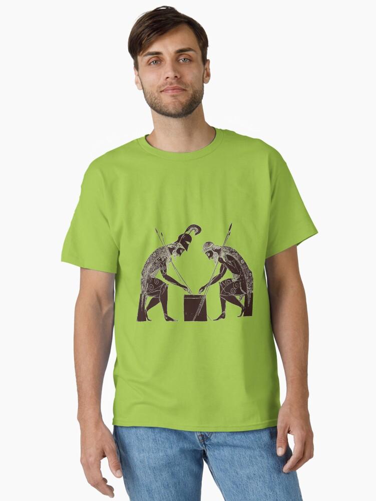 Hercules Achilles and Ajax playing a game of dice Classic T-Shirt
