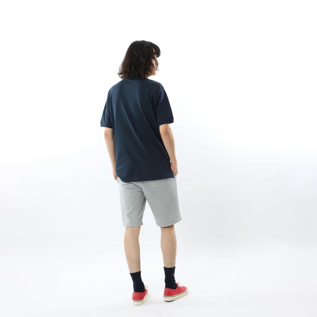 Champion Поло Шорты Одноточечное Поло с коротким рукавом 3L Футболка, Рукав, 100% Хлопок, Логотип, Футболка, Базовая, C3-Z358, Мужская, Темно-синий,