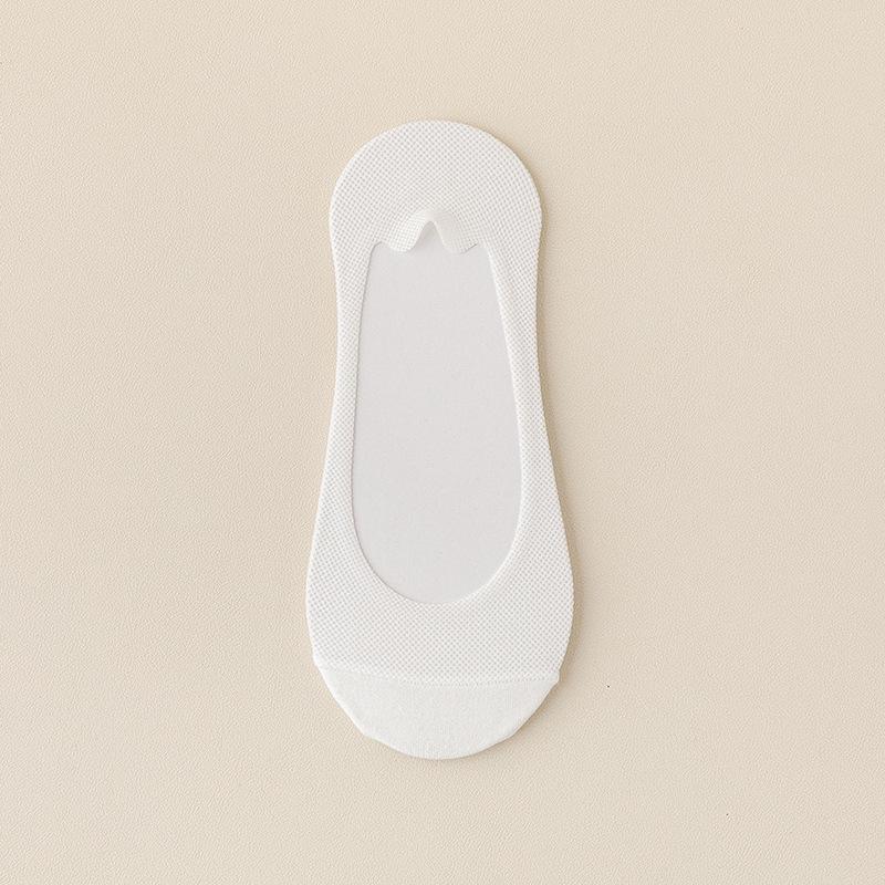 Женские нескользящие носки-лодочки из ледяного шелка с низким вырезом – Летние тонкие, невидимые, из чистого хлопка, короткий стиль