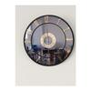 Medium Size Wall Clock With Real Mirror 50cm (golden Color Number)