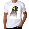 Yellow Tailed Black Cockatoo Tshirt Soft Basic Cotton Short Sleeve Tee
