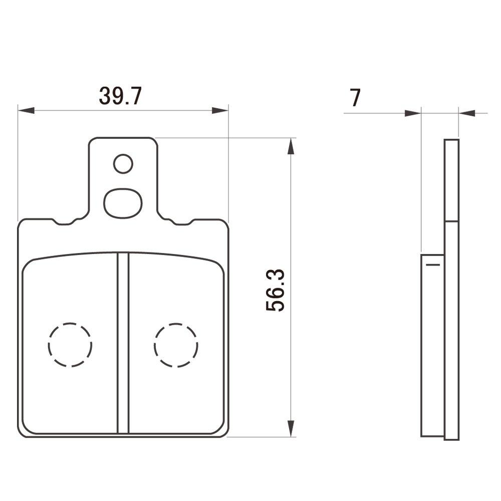 Тормозная колодка мотоцикла Daytona красная (Полуметаллическая накладка) Монстр 1000 (04-05) Монстр S4 (01-03) М800 (03-04) М620 (02-05) и т.д. Задний 79848 Серийный номер