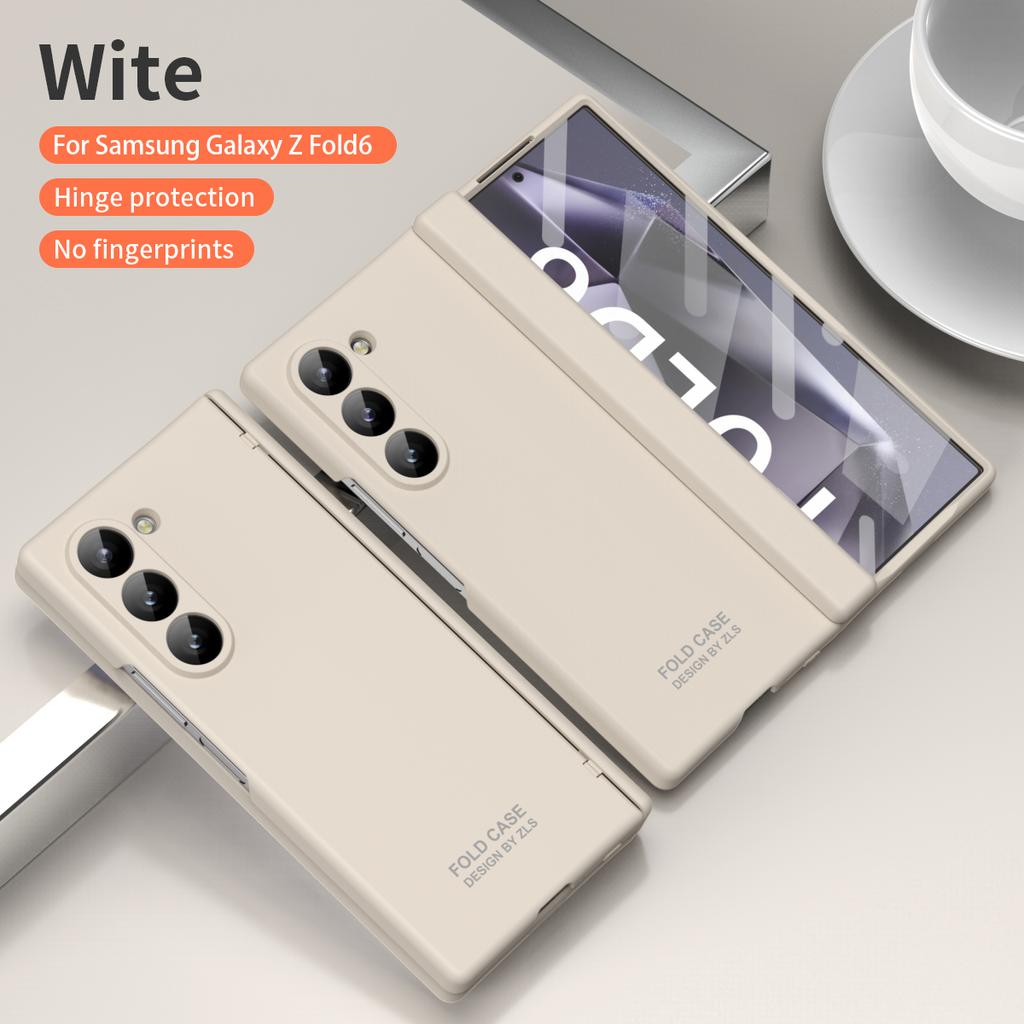 Матовая жесткая задняя крышка с шарниром защитная пленка для контейнера для ручек для Samsung Galaxy Z Fold 6 5 4 3 защитный чехол ударопрочный ультратонкий