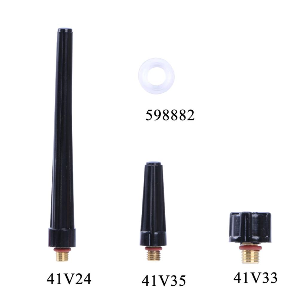 46 шт. укороченная линза для сварочной горелки TIG WP9 WP20 TIG задняя крышка цанговые корпуса запасной комплект прочные практичные аксессуары