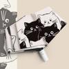 Cat Umbrellas Portable Rain And Sun Dual-Use Umbrella Automatic Folding Black Coating Anti UV Umbrella Kids Parasol Girls Boys