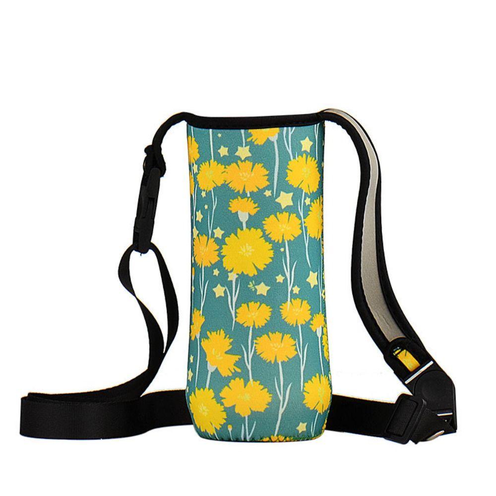 With Straps Vacuum Cup Sleeve Portable Cup Sleeve Water Bottle Cover  Outdoor Sport