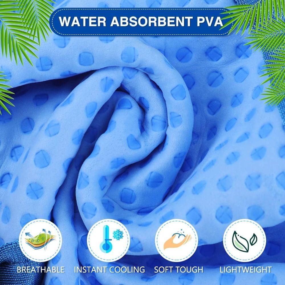 New Adjustable Dog Cooling Bandana Breathable Pet Safe Ice Scarf Reusable Lightweight Pet Cooling Scarf Dog