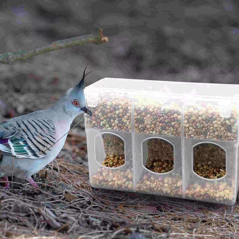 Detachable Pigeon Feeding Box ABS Bird Food Container Bird Automatic Feeder Bird Supplies