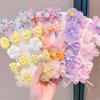 10PCS/Set New Girls Cute Mesh Bow Hairpins Kids Sweet Hair Ornament Headband Hair Clips Barrettes Fashion Hair Accessories