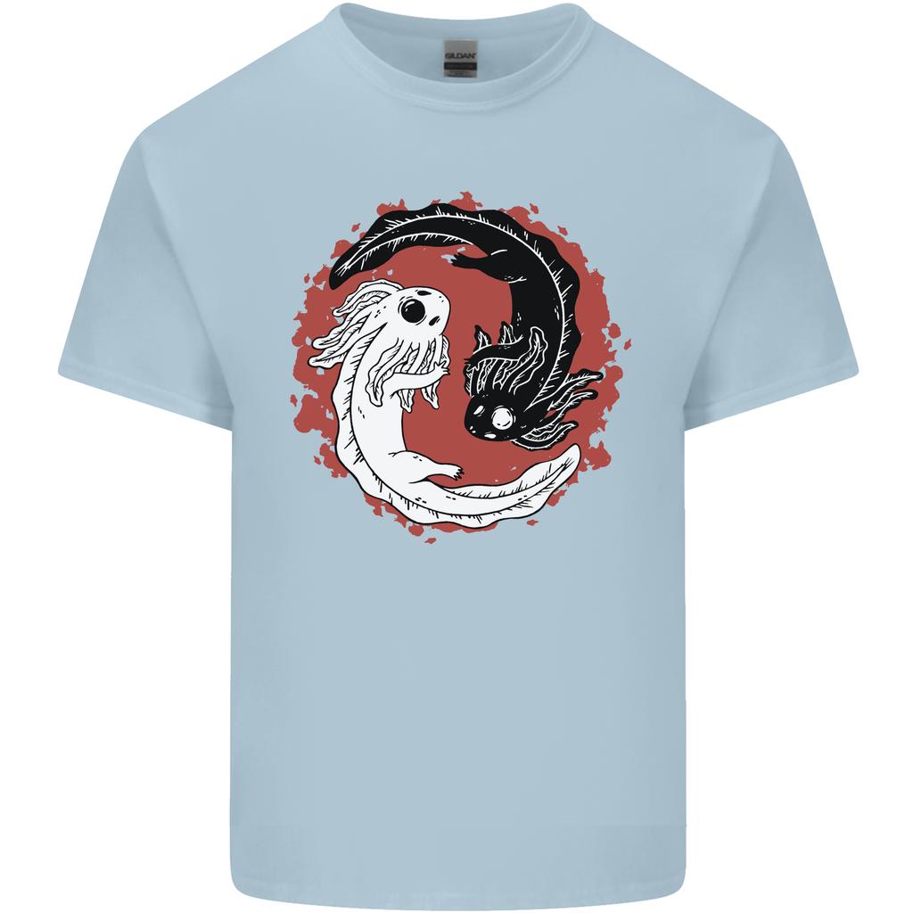 Yin Yang Axolotl Unisexs Light Cotton TShirt