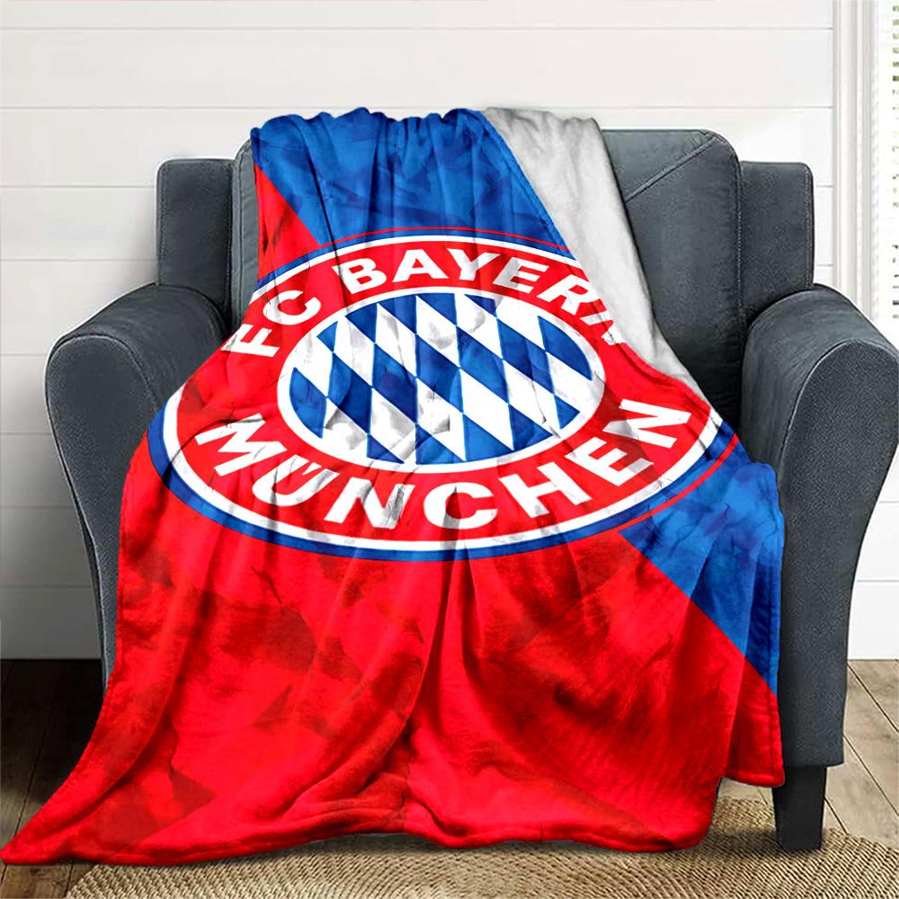 Fc Bayern Munich Logo Blanket Durable Comfort Perfect for Bed Livingroom Couch Four Seasons Universal Modern Best Holiday Gift for Friends Family