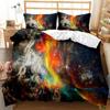 Пододеяльник Star Space Dusty Gas Cloud Nebula и звездные скопления в открытом космосе Комплект постельного белья из полиэстера Double Queen King Size