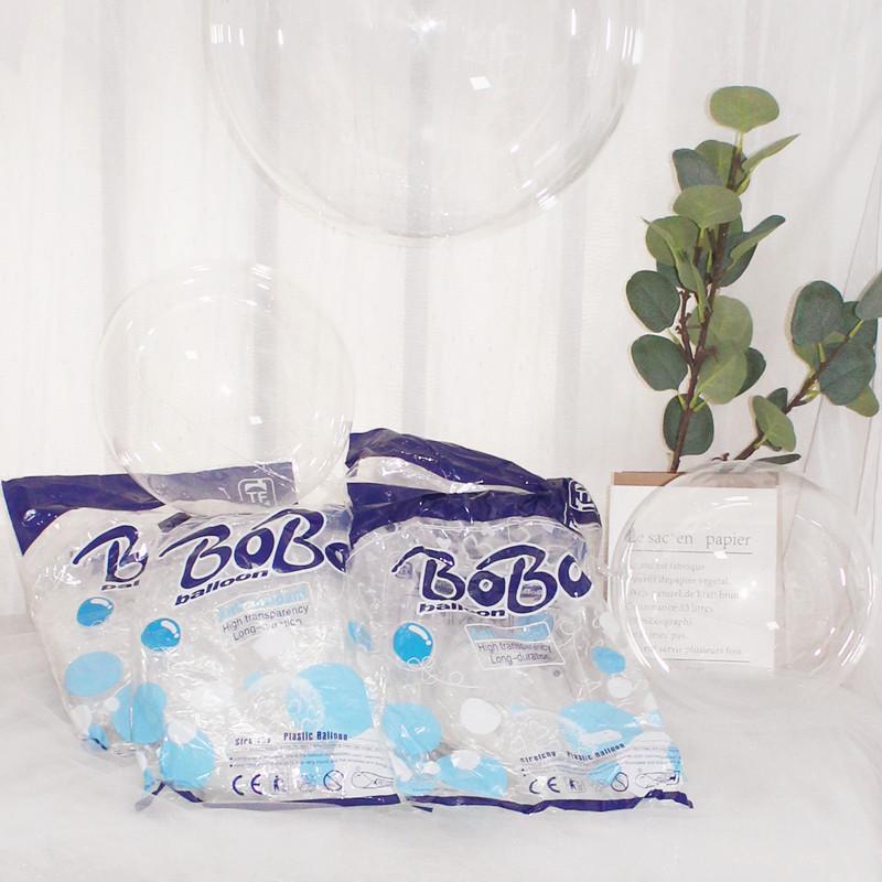 Блестящие шары Tf Art Bobo 18" 24" 36" Прозрачные Декорации для вечеринки с внутренними шариками