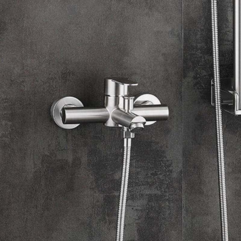 304 нержавеющая сталь Pearl тройной тяговый смеситель для душа с выпускным клапаном для ванной комнаты