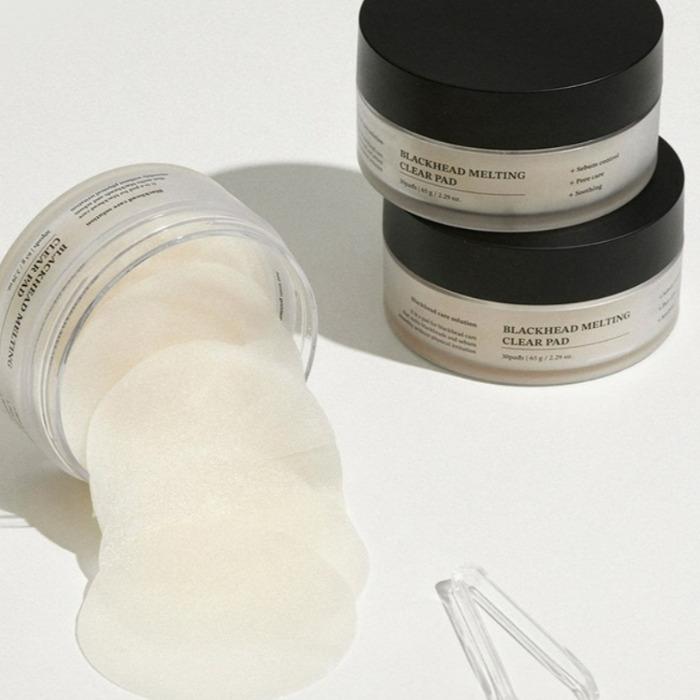 SUNGBOON EDITOR Blackhead Melting Clear Pads – Sebum Softening Nose Pack, 30 Pads × 2