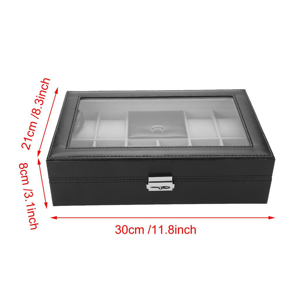 Чехол для хранения часов из искусственной кожи с 8 слотами, держатель для ювелирных изделий, органайзер