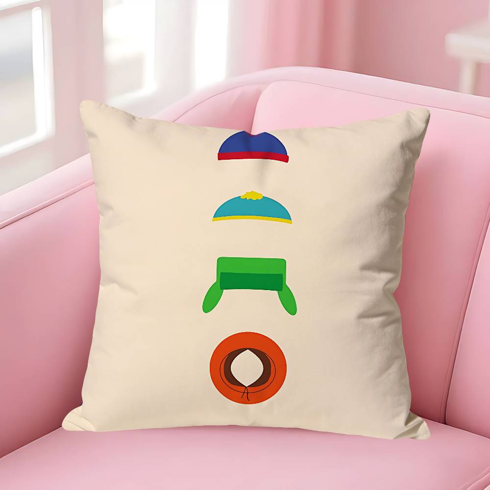 Funny SSouth ParksS Anime Celebrity Merchandise AllMatch Printed Pillow Case Sofa Car Office Room Decoration Protector