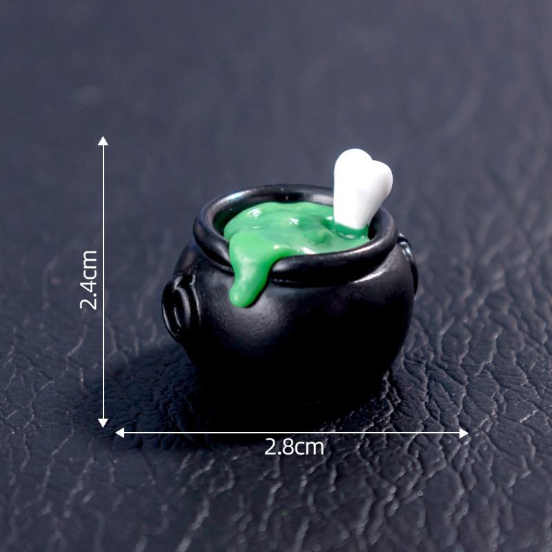 Halloween Ghost Pumpkin Figurine Micro-landscape Decorative Accessories Mini Ornaments