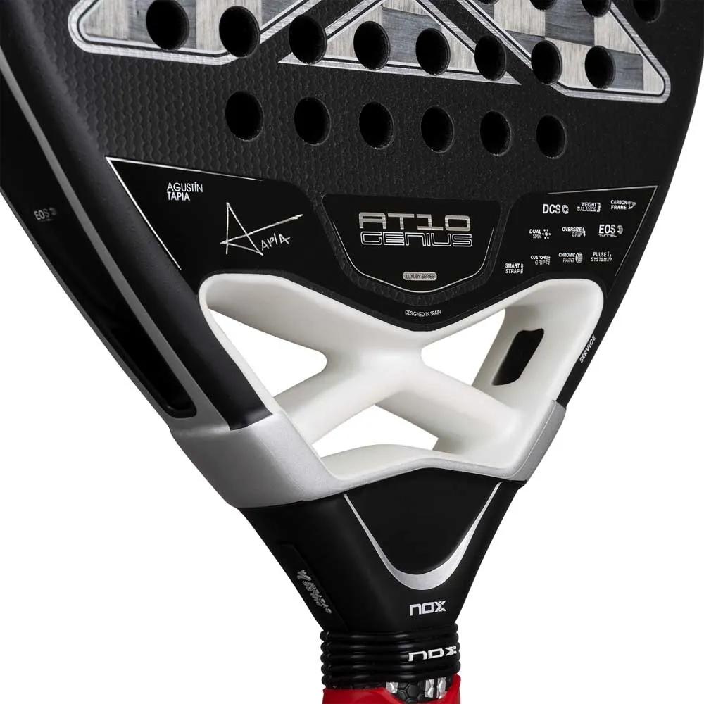 Nox AT10 Genius Attack 18K Alum 2026 padel racket Black/White/Silver