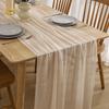 Yousheng Cheesecloth Table Runner 80x300cm Boho Gauze Table Runner Rustic Solid Color Table Cloth for Wedding Party Bridal Shower Decoration