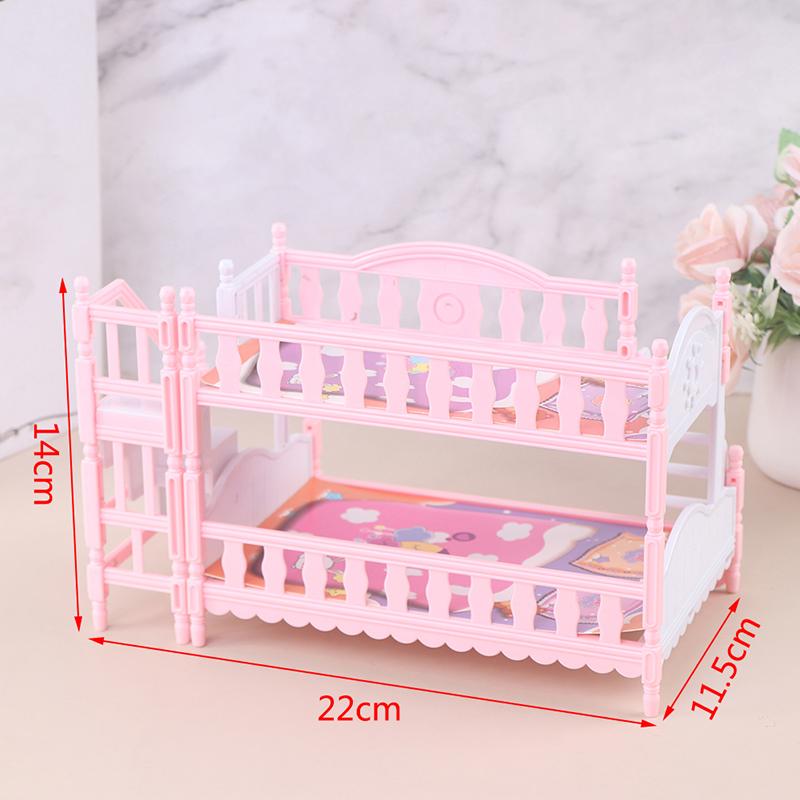 Doll Toy Furniture European Style Bunk Bed Double Bunk Bed Girl Birthday Toy