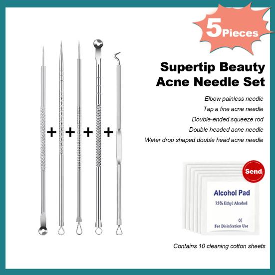 1 шт./3 шт./5 шт./8 шт. ультратонкая игла от прыщей, точный инструмент для удаления угрей, антикоррозийная игла от прыщей из нержавеющей стали