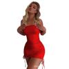 Women's Summer Trendy Solid Color Bodycon Suspender Dress