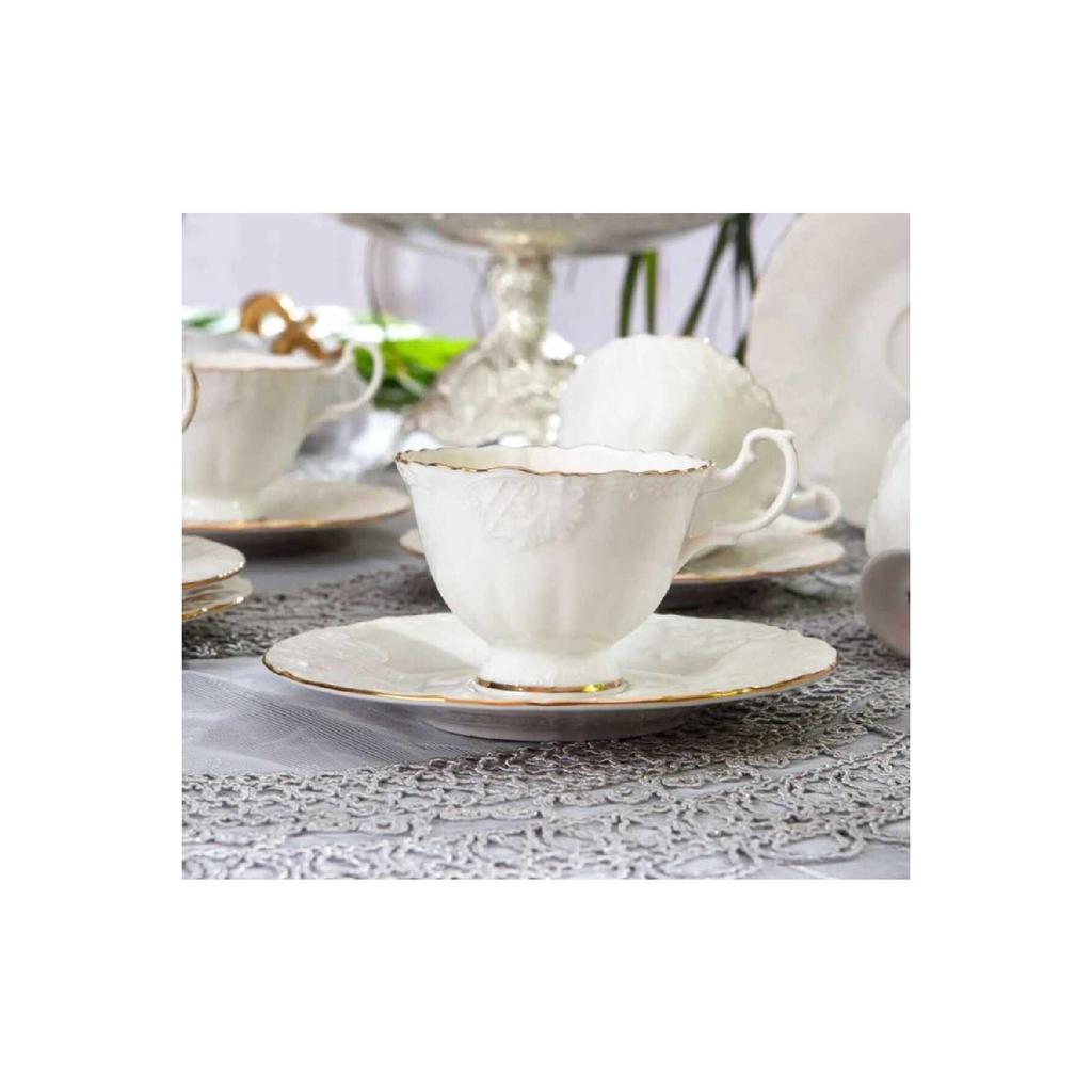 Coffee Cup Set For 2 Silk Porcelain 2-piece Cup Porcelain