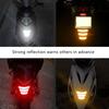 3Pcs Motorcycle Stickers Reflective Warning Trapezoidal Arrow Tail Fender Racing Bumper Decal Adhesive Tape For Car Truck